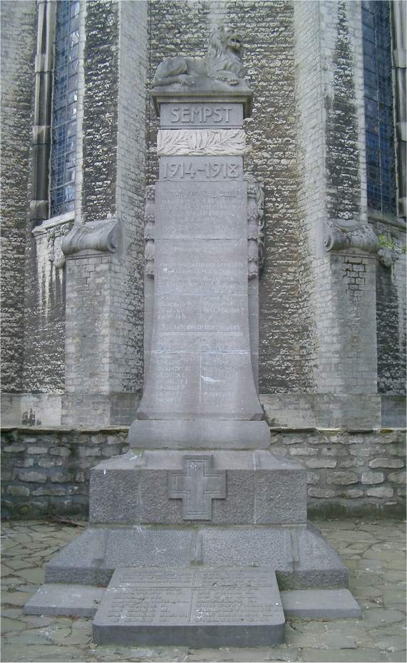 Monument 1914-1918 van Zemst - foto Yves Moerman. Monument commémoratif 1914-1918 de Zemst - photo Yves Moerman. 