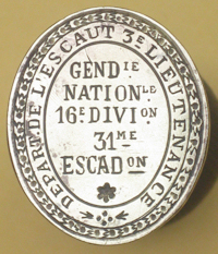 Sceau Gendarmerie 16e Division 31e Escadron